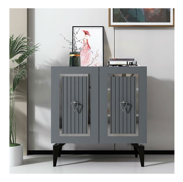 Skrinka Lideke 3 (antracit + strieborná) 