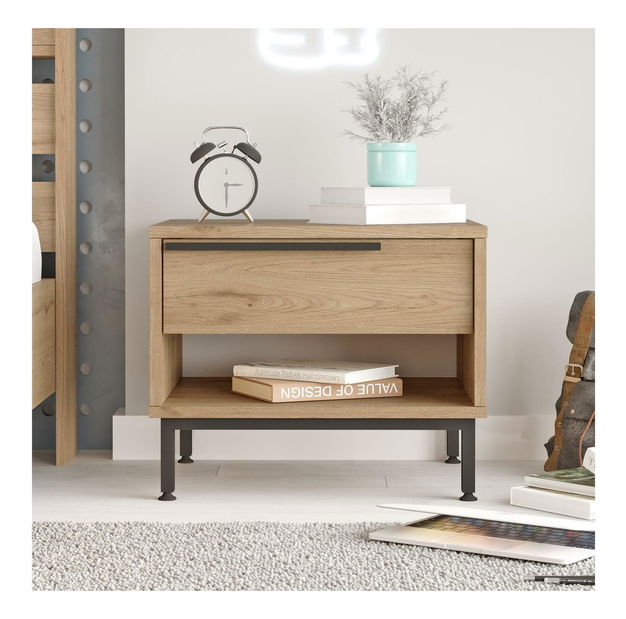 Noćni stolić Otto 14 (orah + crna)