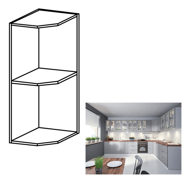 Felső konyhaszekrény G25PZ Lanaya (fehér) *kiárusítás