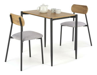 Jedálenský set Nandy (naturálna + čierna) (pre 2 osoby)