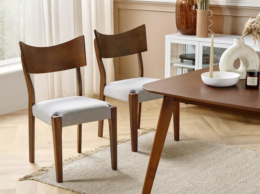 Set 2 buc scaune de sufragerie Emery (lemn închis) *vânzare stoc