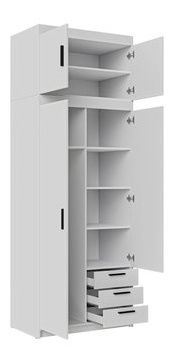 Dulap de haine Milica (alb)