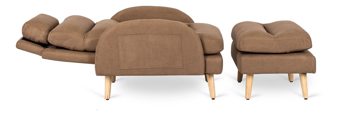 Pozícionáló fotel Hondurenas (barna) (zsámollyal)