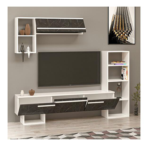 Mobilier living Vipado (alb + negru) 