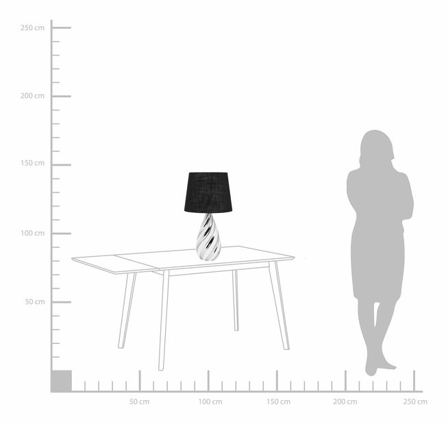 Lampă de masă Vilsby (argint)