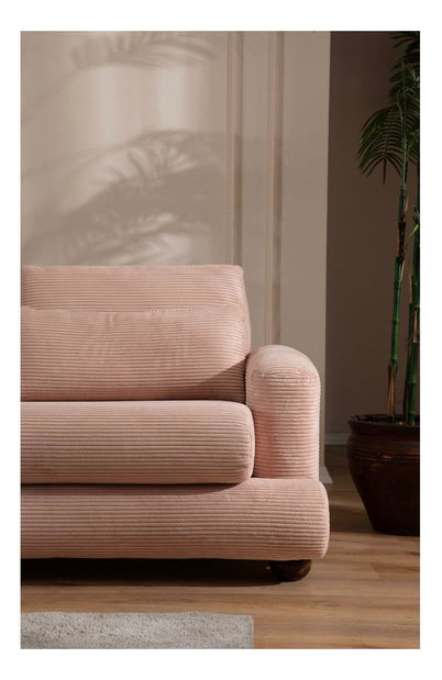 Kutna garnitura Riverolla (L) (ružičasta)