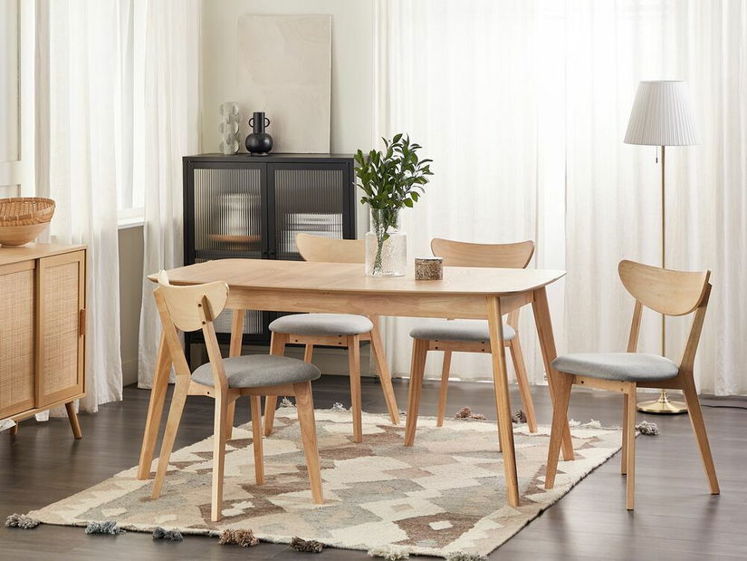 Set 2 ks jedálenských stoličiek Ejus (svetlé drevo)