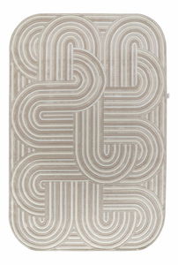 Koberec 160 x 230 cm Amora (béžová + biela)