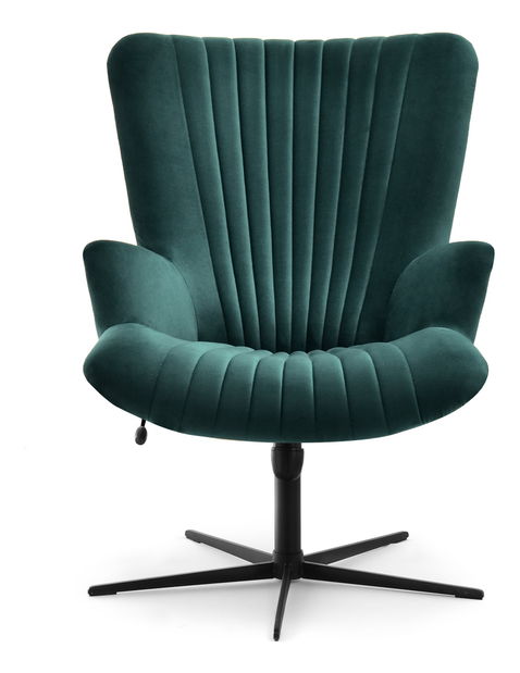 Relaxačné kreslo Elesenta (zelená + čierna)