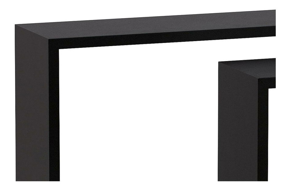 Set 3 rafturi de perete Pentiassa (negru mat)