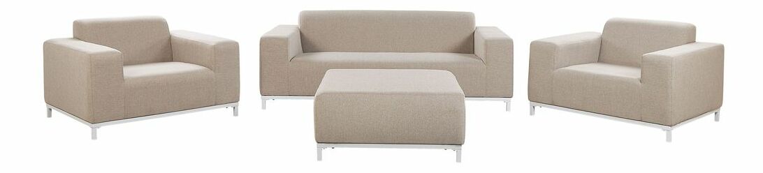 Záhradná sedacia súprava RAVIOL (béžová) (pre 5 osôb)