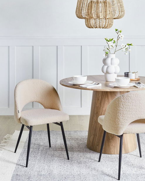 Set 2 buc scaune de sufragerie Onaza (bej)