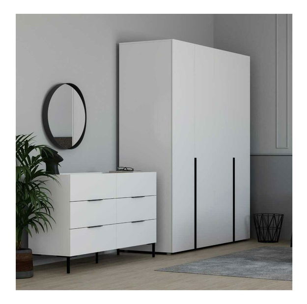 Komoda Seraphina 6 (biela) 