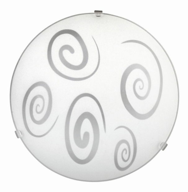 Stropné svietidlo Spiral 1822 (biela + priehľadná)