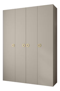 Ormar za garderobu 180 cm Carmela 50-1 (kašmir + zlatna)