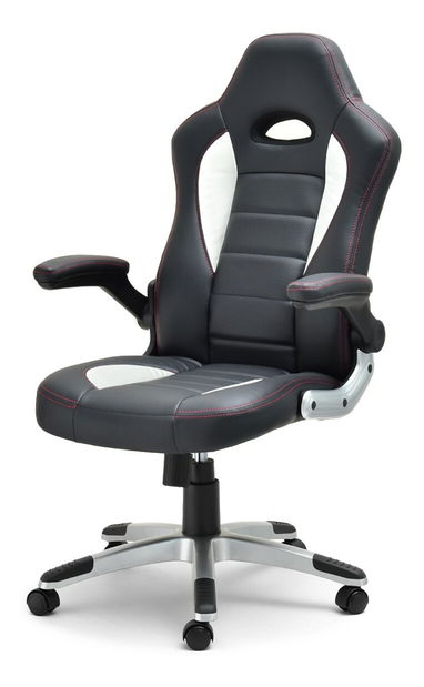 Gamer szék Race (fehér + szürke)