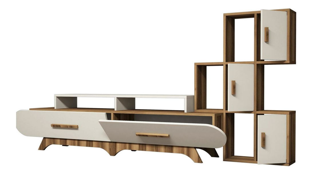 Nappali fal Florian S (dió + krém)