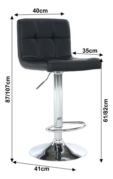 Barska stolica Kaisa (crna) 