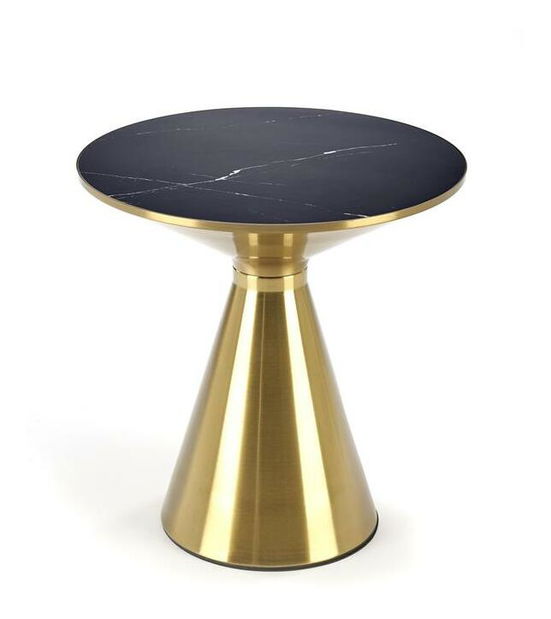 Stolić za kavu Therese (crni mramor + zlatna)