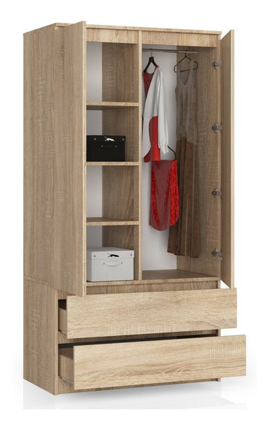 Ruhásszekrény Safwan (szonoma tölgy)
