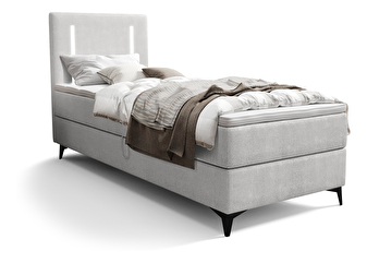 Egyszemélyes ágy 80 cm Ortega Bonell (szürke) (ágyráccsal és tárolóhely nélkül) (LED világítás)