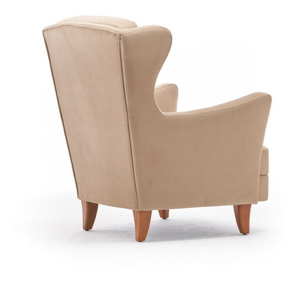 Fotoliu tip wingback – Lusitania 1 (crem) *resigilat