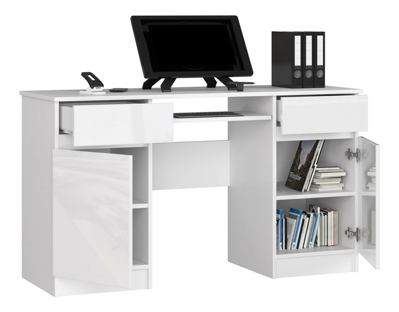 PC asztal Bahadur (fényes fehér)