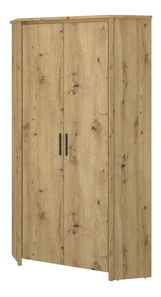 Kutni ormar za garderobu Andra 2D (hrast artisan)