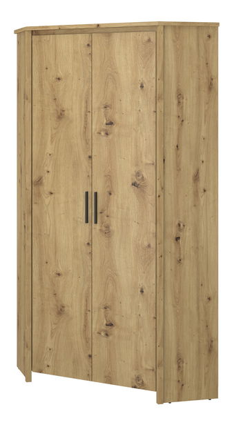 Kutni ormar za garderobu Andra 2D (hrast artisan)