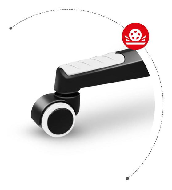 Fotoliu gaming Fusion 6.2 (alb + multicolor) (cu iluminat LED)