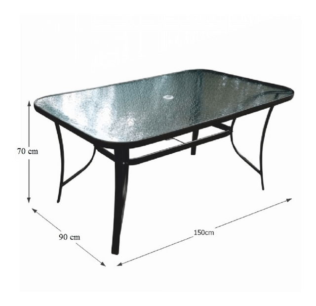 Vrtni stol Pannal (crna) 