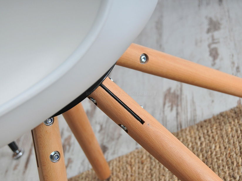 Stolička Large Otoc (biela + buk)