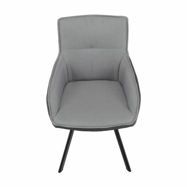 Kreslo Talisman (sivá + tmavosivá + čierna)