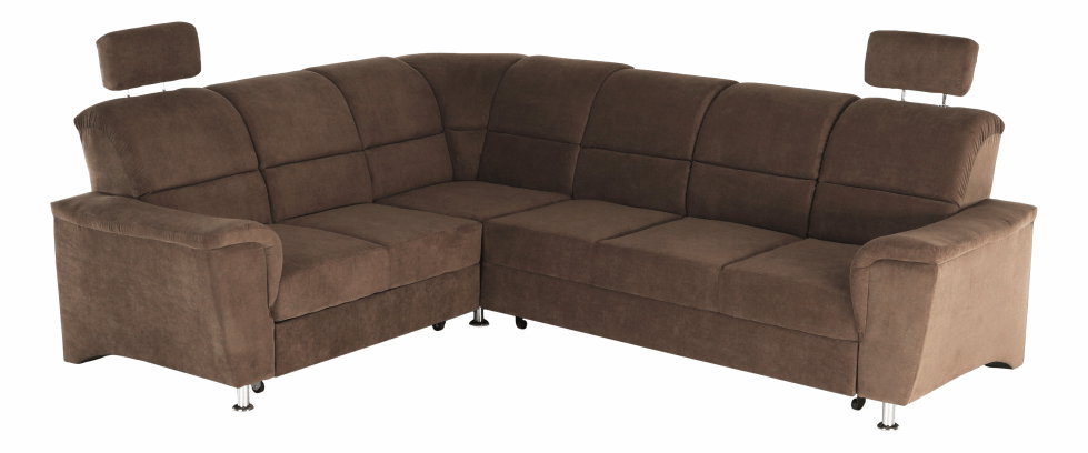 Rohová sedačka Stan (hnedá) (L)