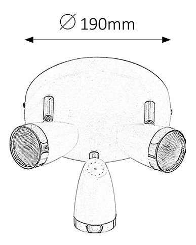 Spot LED Karen 6668 (alb + crom)