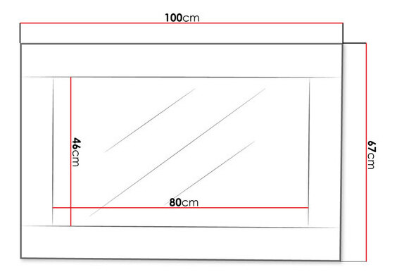 Zrkadlo CR20 rie (Dub sonoma)