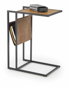 Konferenčný stolík Cecil (dub zlatý + čierna)