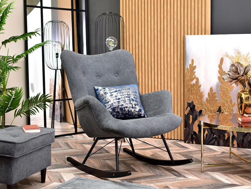 Fotoliu relax Laurentino (grafit + negru)