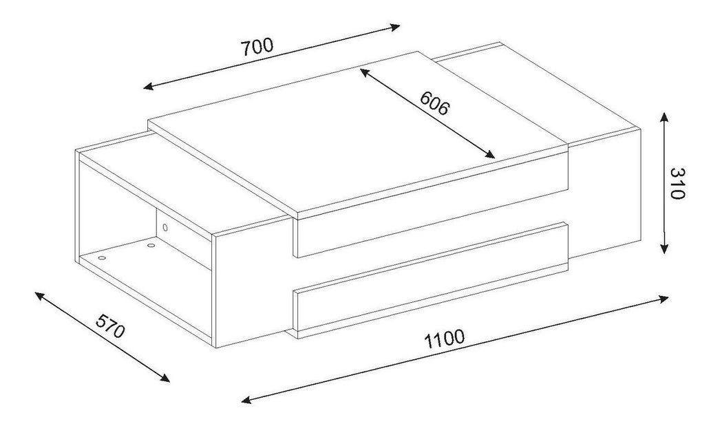 Dohányzóasztal Norika