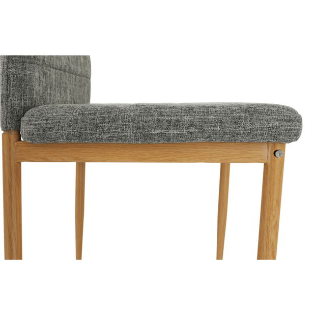 Blagovaonska stolica Collort nova (svjetlosiva + bukva) 