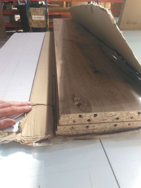 Manželská posteľ 160 cm Michigin (dub wotan) (s úložným priestorom) *bazár