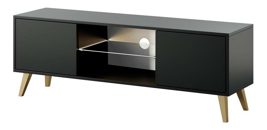 Masă TV Savoi II (cu iluminat) (negru)