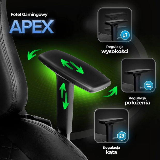 Felső fotel Agrario (fekete) 