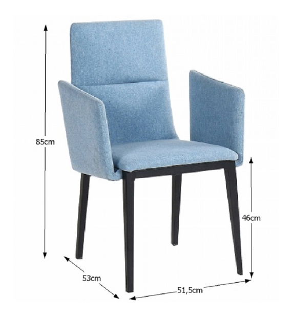 Jedálenská stolička Jenner (sivá)