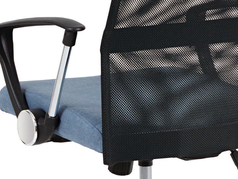 Irodai fotel Evessa-E301-BLUE (kék + fekete)