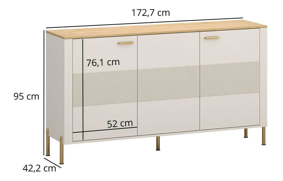 Ormarić Reiteradas (kašmir + kameni hrast) 