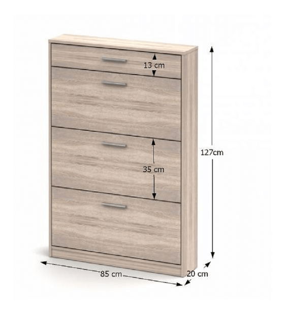 Botník (skrinka na topánky) Notrea 321 dub Sonoma