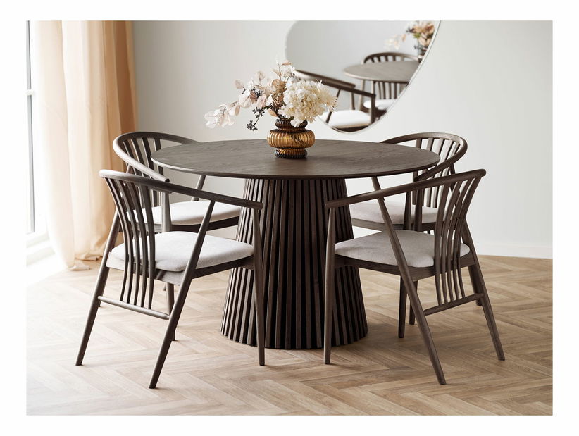 Jedálenský stôl Omirina 7 (tmavohnedá)