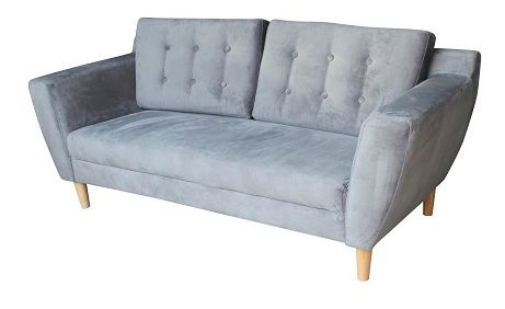 Pohovka dvojsedačka Scandi (sivá)