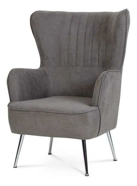 Kreslo ušiak Agobios (sivá)